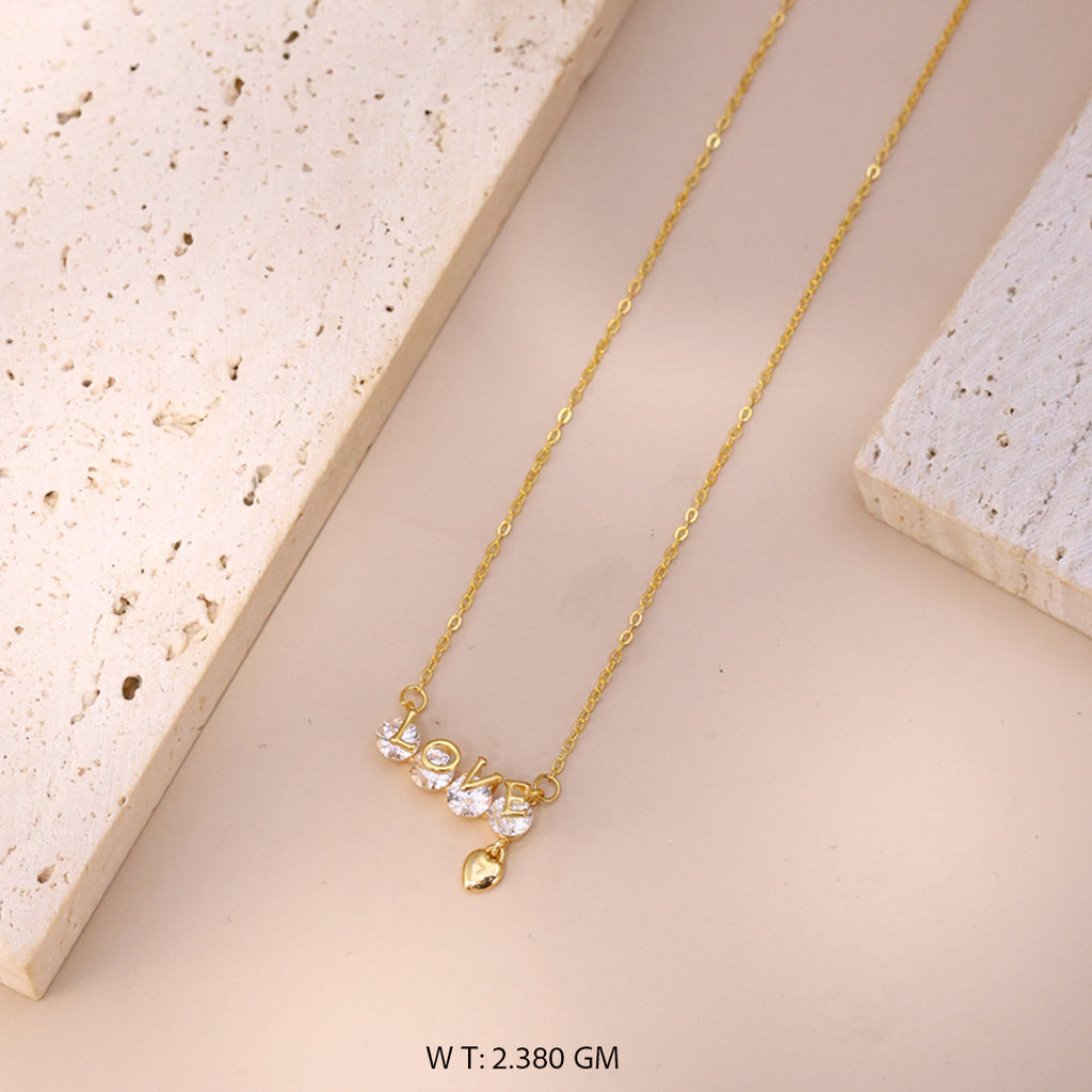 Dangling Heart "Love" Pendant