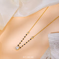 CZ Studded Beaded Mangalsutra