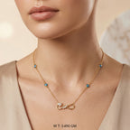 Infinity Heart Evil Eye Necklace