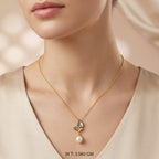 Lotus Bloom Pearl and Diamond Necklace