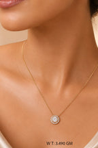 Golden Crystal Pendant Chain