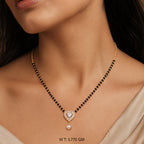 Pearl Heart Glow Mangalsutra