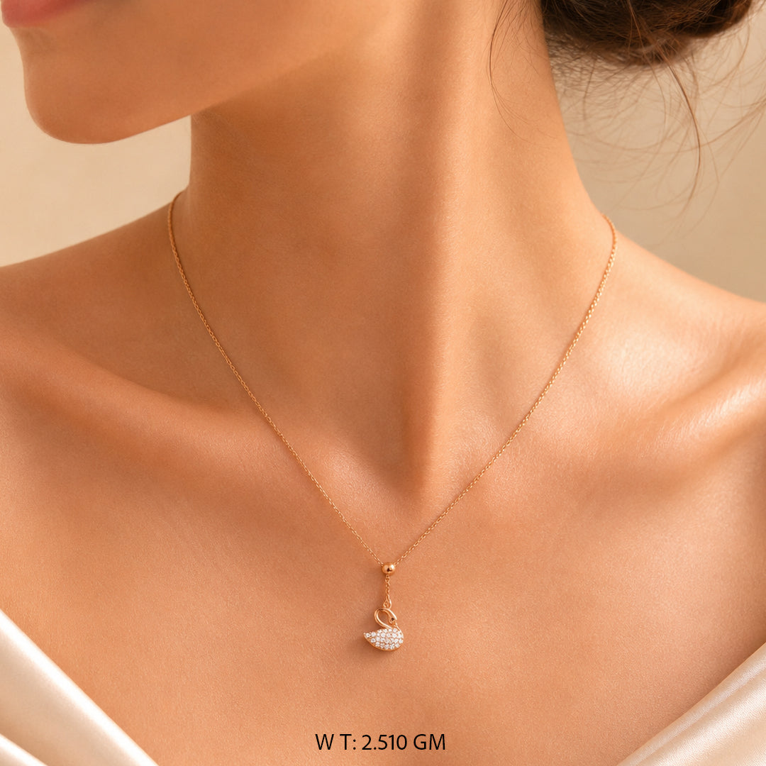 Swan Charm Necklace